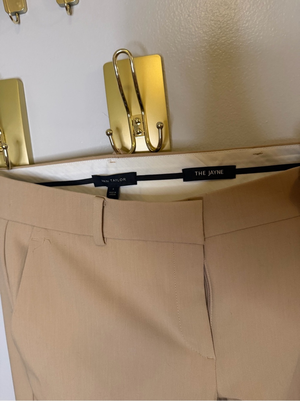 Ann Taylor The Jayne Trousers in Light Beige